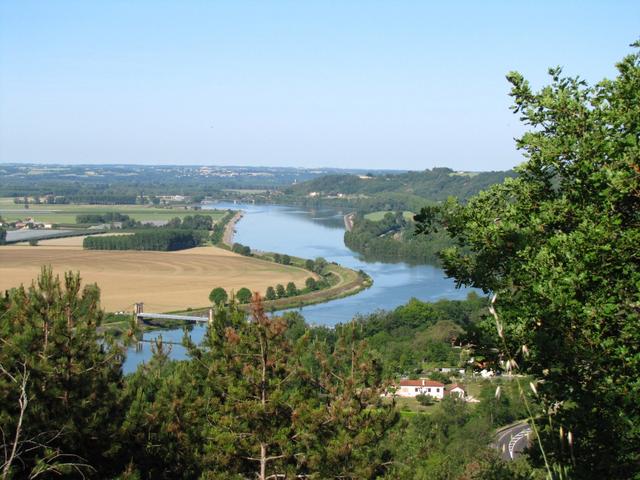 Blick auf die Garonne. Hier haben wir zum ersten mal Elias und Georges kennengelernt