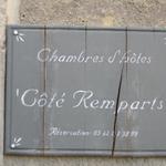 im Chambres d'Hôtes "Côté Remparts" haben wir ein Zimmer reserviert