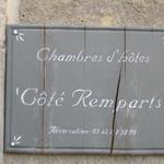 im Chambres d'Hôtes "Côté Remparts" haben wir ein Zimmer reserviert