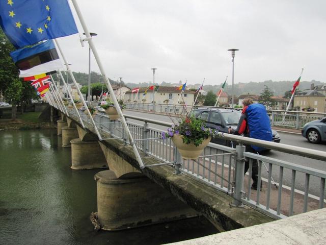 Mäusi beim überqueren der l'Adour