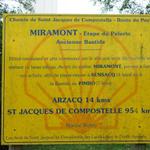 wir haben Miramont-Sensacq erreicht. Es sind noch 14km bis zu unserem Etappenziel