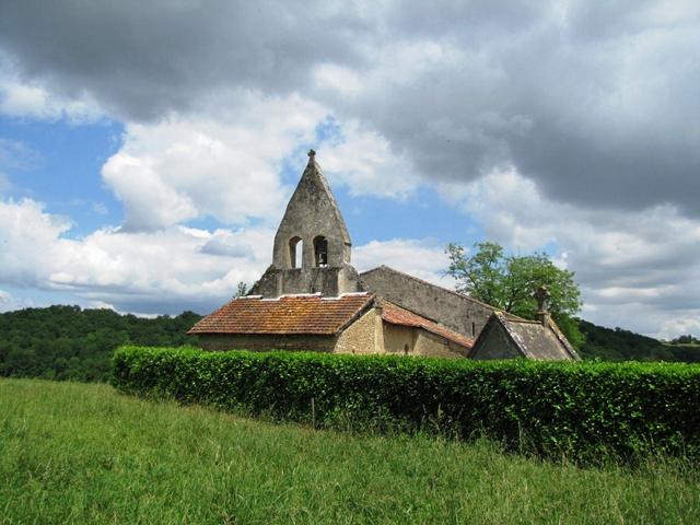 die super schöne romanische Kapelle Sensacq aus dem 11.Jh.