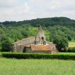 letzter Blick zurück nach der Mittagspause zur Kapelle Sensacq