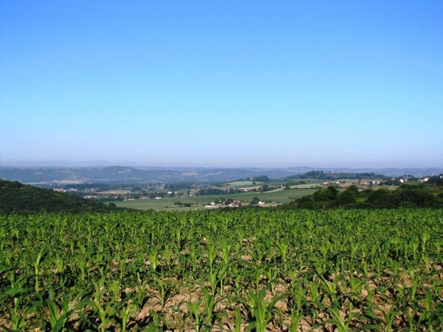 was für eine Aussicht auf das Pyrenäenvorland