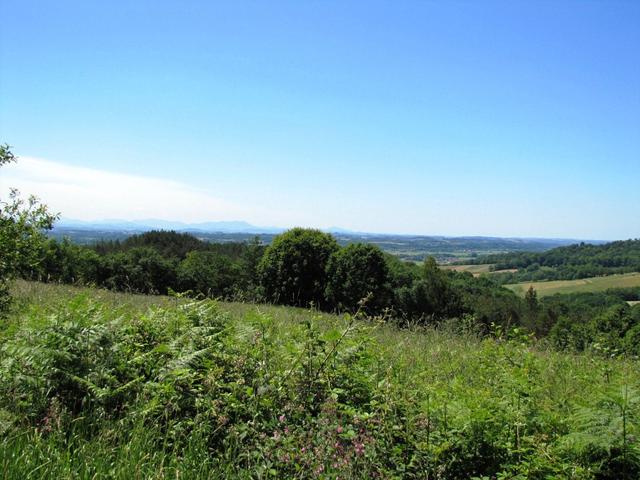 dort vorne am Horizont liegt St.Jean Pied de Port