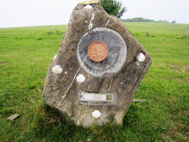 Gedenkstein bei der Kapelle von Soyarza