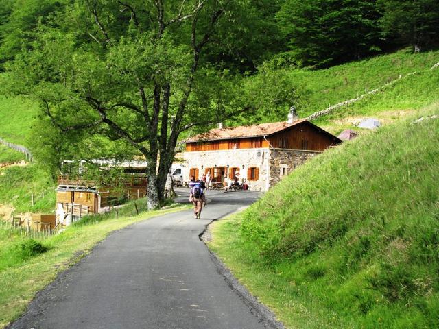 wir haben die Auberge Orisson erreicht. Hier übernachten viele Pilger...