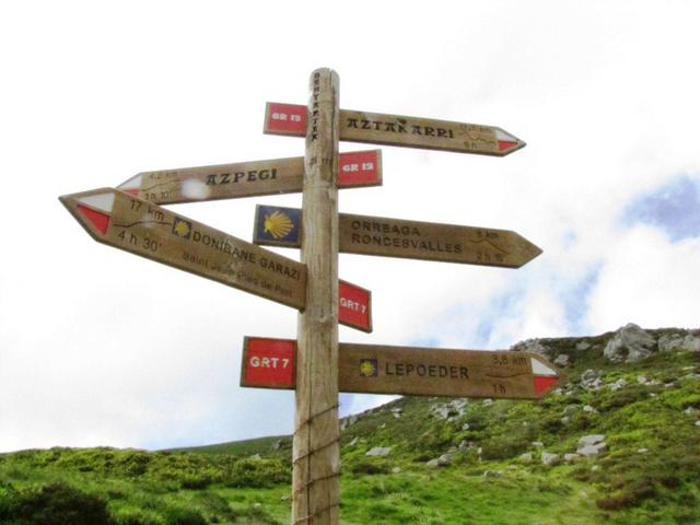 unser nächstes Ziel der Col de Lepoeder (Cisa Pass) der höchste Punkt der Via Podiensis