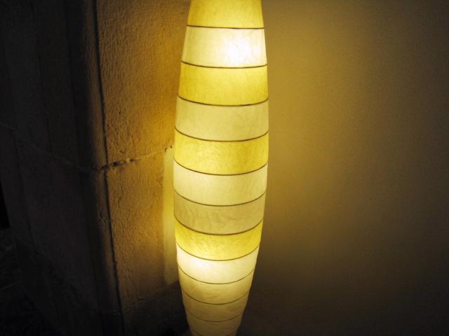 Licht aus. Ach ja noch etwas. Die gleiche Ständerlampe haben wir in unserem Wohnzimmer. Zufall?