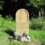 beim Alto de Mezkiritz steht eine kleine Skulptur der Nuestra Señora de Roncesvalles