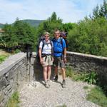 Erinnerungsfoto aufgenommen auf der Brücke. Wir hoffen wir bekommen keine Tollwut