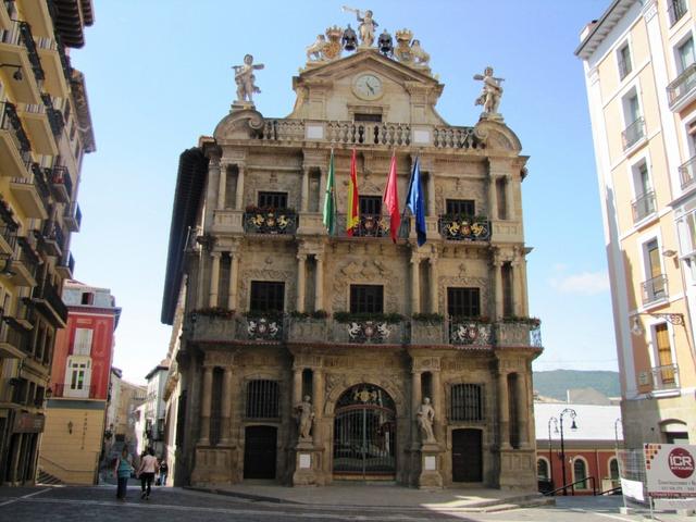 das barocke Rathaus von Pamplona 18.Jh.