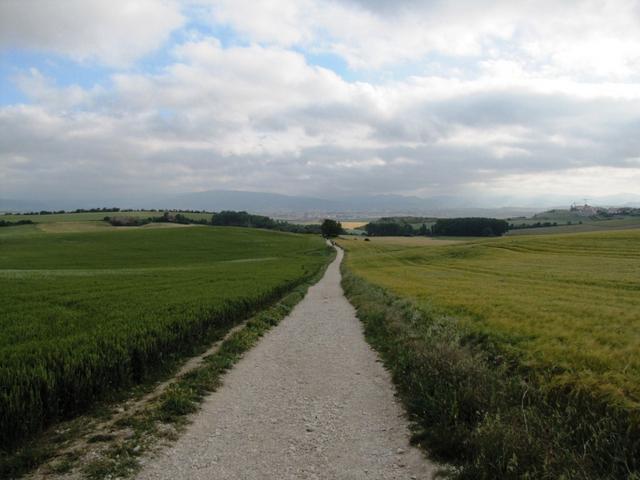 Blick zurück nach Pamplona