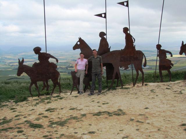 Erinnerungsfoto aufgenommen bei der Eisenskulptur