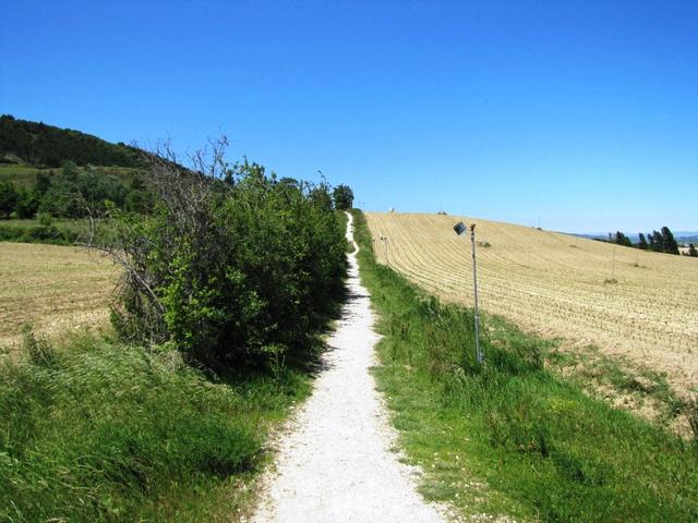 auf dem Weg nach Obanos. Dort wollen wir die Mittagspause einlegen