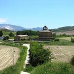 Blick zurück zur Ermita Santa Maria de Eunate