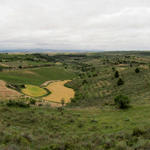 Breitbildfoto Landschaft zwischen Torres del Rio und Viana