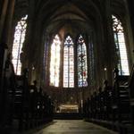das romanische Langhaus der Basilika Saint-Nazaire