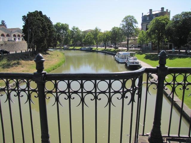 wir haben den Canal du Midi der sich direkt beim Bahnhof befindet erreicht