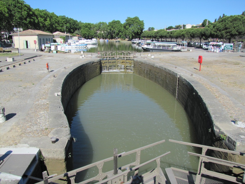 mit solchen Schleusen wurde der Canal du Midi fahrbar gemacht