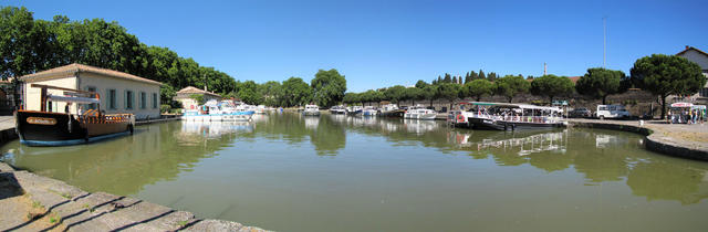 Breitbildfoto vom Canal du Midi