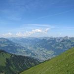 Blick ins Niedersimmental, Gantrischgebiet und Stockhorn