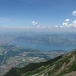 der Thunersee mit der Stadt Thun. Was für eine Aussicht