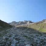 Blick rauf zum Parpaner Weisshorn