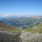 Blick vom Urdenfürggli runter nach Lenzerheide