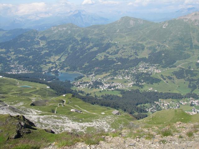 Lenzerheide mit Heidsee, Valbella und Parpan