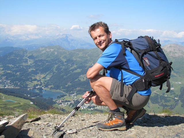 Franco ist von der schönen Aussicht begeistert