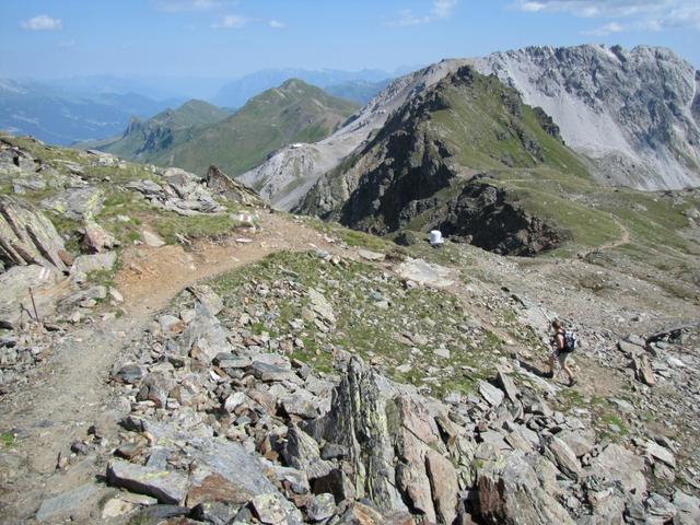 Blick runter Richtung Gredigs Fürggli