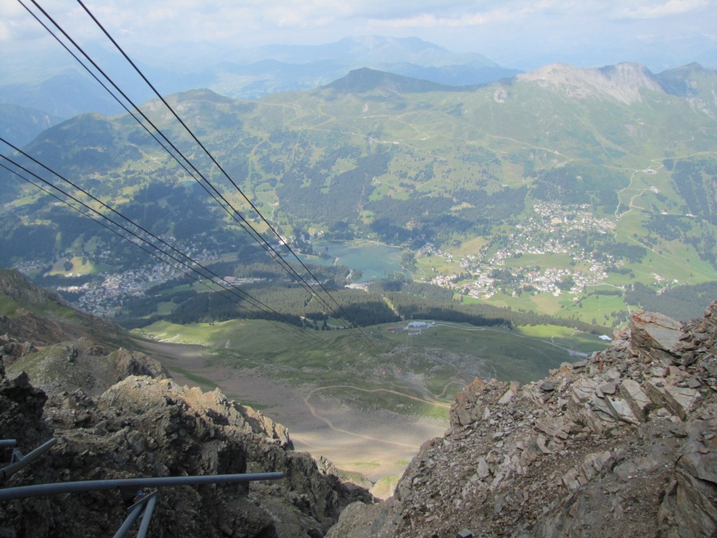 Nein, wir fahren mit der Seilbahn nicht runter nach Lenzerheide