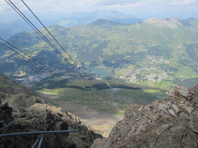 Nein, wir fahren mit der Seilbahn nicht runter nach Lenzerheide