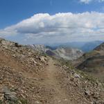 wir haben den Gipfel des Parpaner Rothorn verlassen