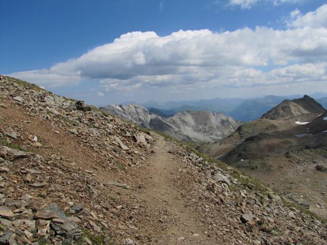 wir haben den Gipfel des Parpaner Rothorn verlassen