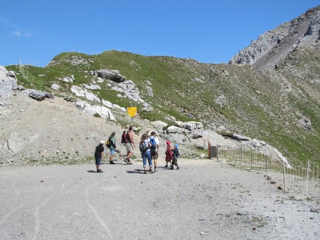 beim Gredigs Fürggli 2615 m.ü.M.