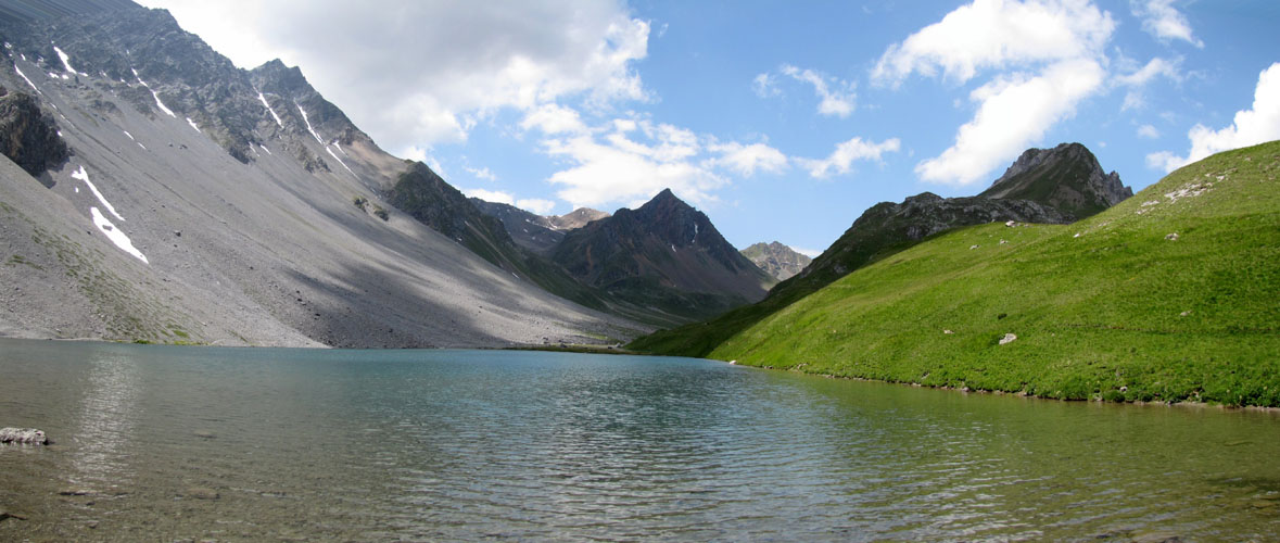 Breitbildfoto vom Älplisee mit Älplihorn