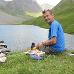 Franco findet die Gegend und das Mittagessen super