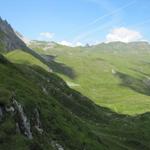 bei Chlus 2134 m.ü.M. mit Blick zur Aroser Alp