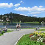 sehr schönes Breitbildfoto von Arosa mit Obersee