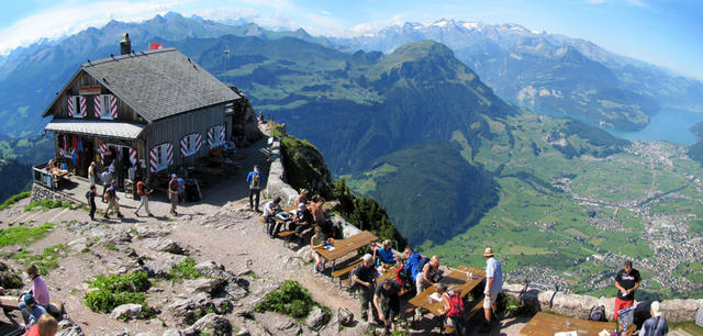 Breitbildfoto auf dem grossen Mythen