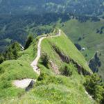 der Bergweg zum grossen Mythen