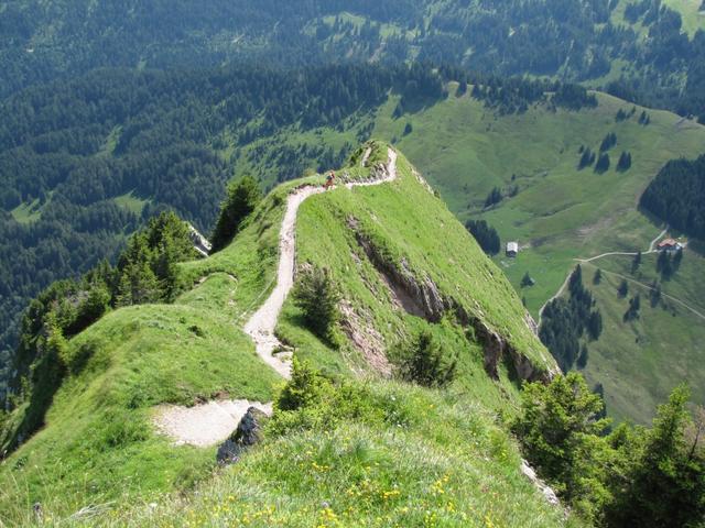 der Bergweg zum grossen Mythen