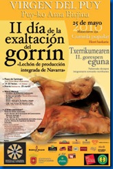 jedes Jahr am 25.Mai zu Ehren der Jungfrau von Le Puy, findet in Estella das grosse Spannferkel essen statt