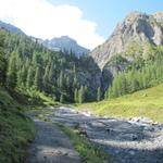 der Wasserfall sieht man schon von weitem