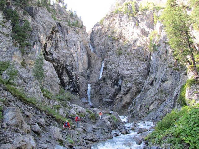 kalt ist es in dieser kleinen Schlucht