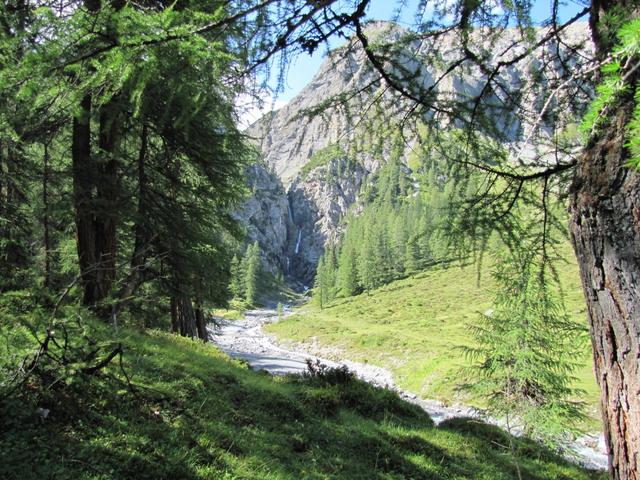 Blick zurück zum Wasserfall