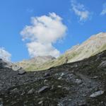 moderat ansteigend laufen wir durch das Ducantal