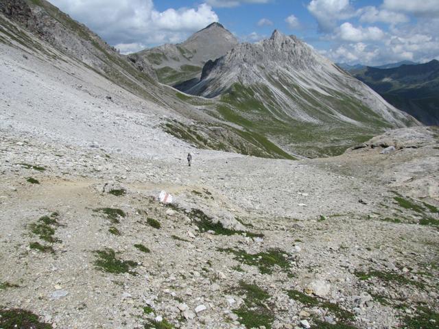 Blick zurück zur Fanezfurgga, Strel und zuhinterst der Älplihorn